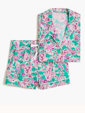J. Crew Factory Cotto Short Sleeve Pajama Set- S